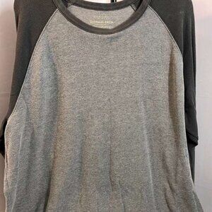 Men’s Sonoma Pullover Thermal Shirt XXL Black Gray